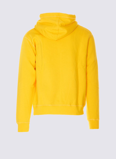 Shop Dsquared2 Yellow Cotton Invicta Sweatshirt