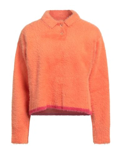 Jacquemus Woman Sweater Orange Size 2 Polyamide, Elastane In Orange