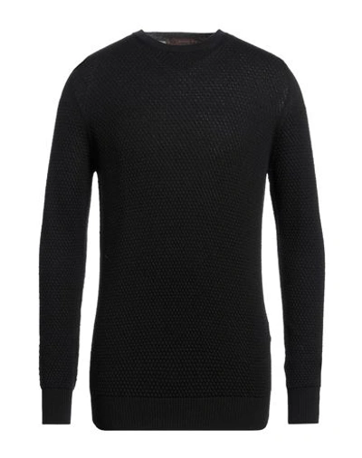 Shop Jeordie's Man Sweater Black Size Xxl Merino Wool, Dralon