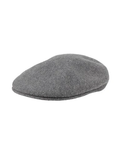 Shop Kangol Man Hat Grey Size L Wool