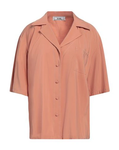 Shop Jijil Woman Shirt Pastel Pink Size 8 Viscose, Polyester
