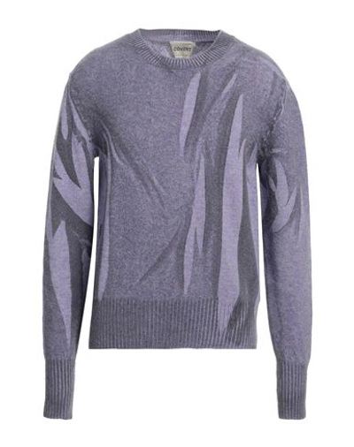 Shop Covert Man Sweater Lilac Size 40 Wool In Purple