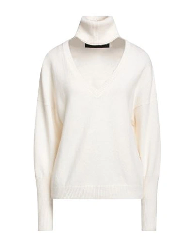 Shop Federica Tosi Woman Sweater Ivory Size 8 Virgin Wool, Cashmere In White