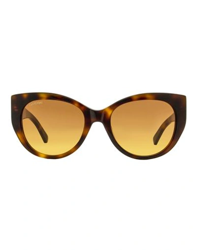 Shop Swarovski Cat Eye Sk0372 Sunglasses Woman Sunglasses Brown Size 53 Acetate