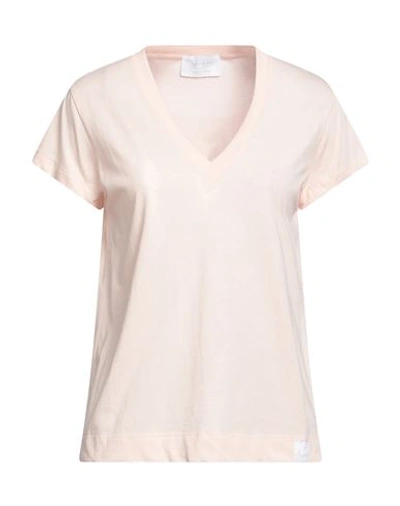Shop Daniele Fiesoli Woman T-shirt Light Pink Size 2 Cotton
