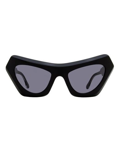 Shop Marni Cat Eye Devil's Pool Sunglasses Woman Sunglasses Black Size 56 Acetate