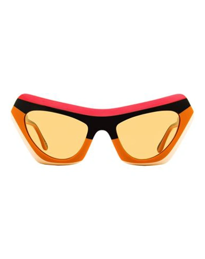 Shop Marni Cat Eye Devil's Pool Sunglasses Woman Sunglasses Multicolored Size 56 Acetate In Fantasy