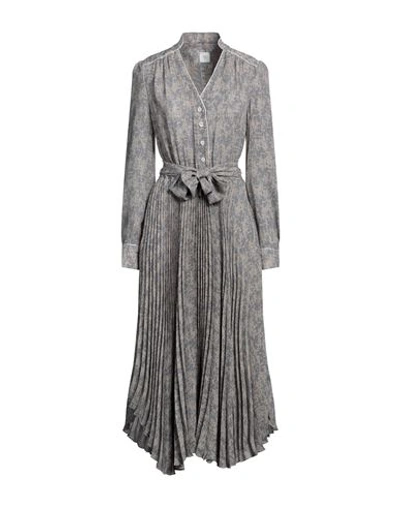 Shop Eleventy Woman Midi Dress Slate Blue Size 2 Polyester