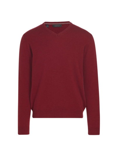 Shop Saks Fifth Avenue Men's Collection Cashmere V-neck Sweater In Anemone