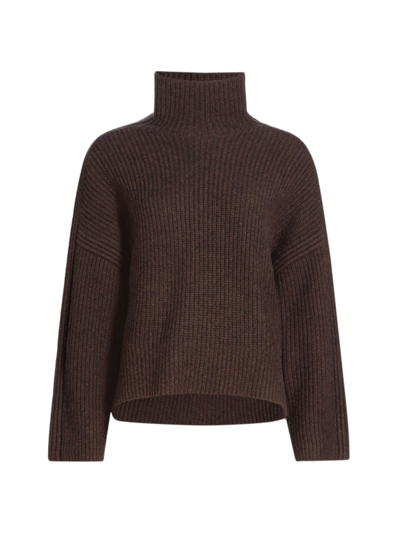 Shop Rag & Bone Women's Connie Wool Turtleneck Sweater In Dark Brown