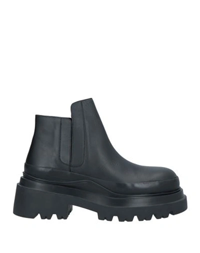 Shop Plan C Woman Ankle Boots Black Size 8 Soft Leather