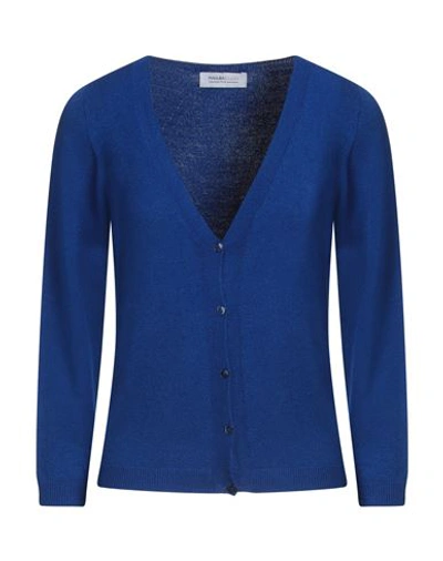 Shop Pianurastudio Woman Cardigan Bright Blue Size M Viscose, Acrylic, Elastane