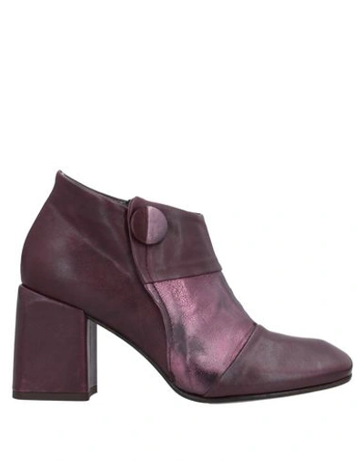 Shop Ixos Woman Ankle Boots Deep Purple Size 7 Soft Leather