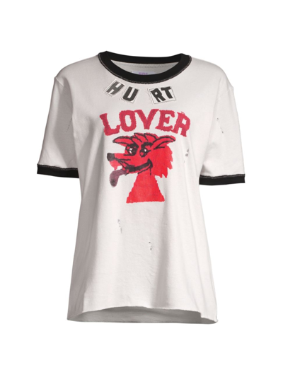 Shop Erl Men's Hurt Lover T-shirt In Ivory