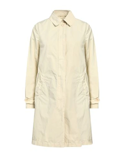 Shop Aspesi Woman Overcoat Cream Size Xs Polyester, Polyamide In White