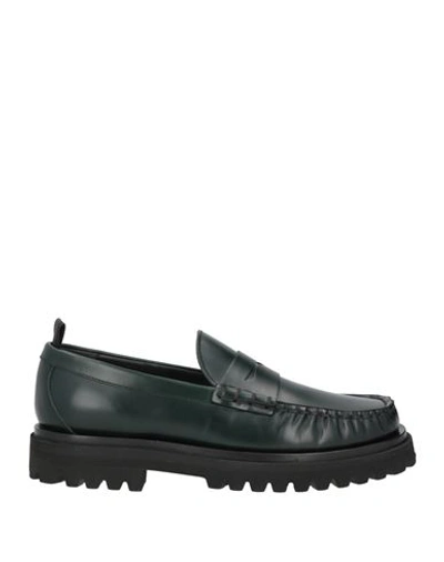 Shop Officine Creative Italia Man Loafers Dark Green Size 8 Soft Leather