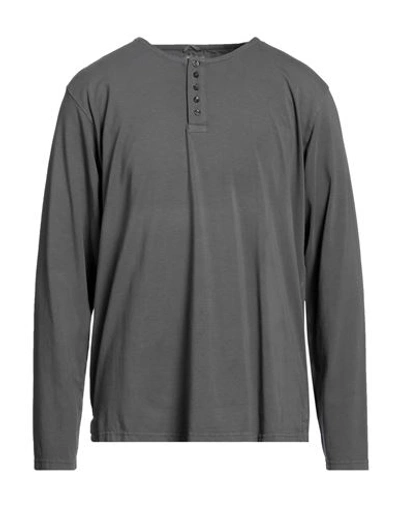 Shop R3d Wöôd Man T-shirt Lead Size Xxl Cotton, Elastane In Grey