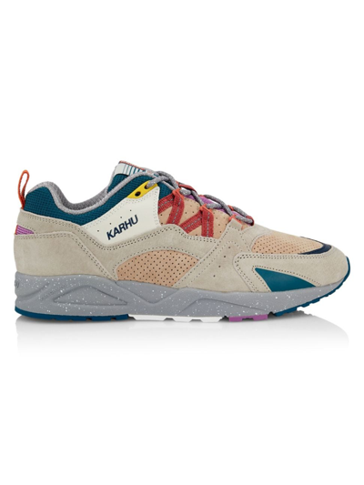 Shop Karhu Men's Fusion 2.0 Sneaker In Silver Lining Mineral Red