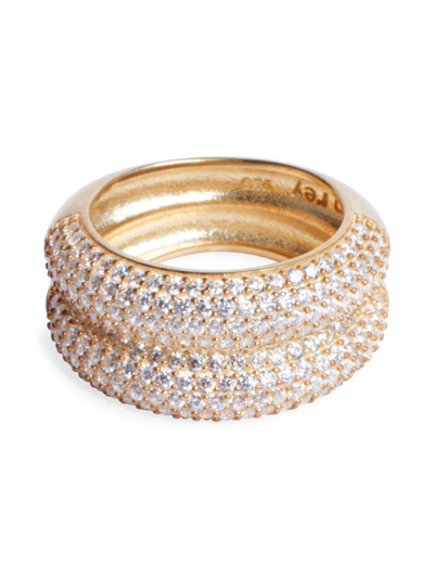 Shop Nickho Rey Women's Anett 14k-yellow-gold Vermeil & Crystal Ring In Yellow Gold