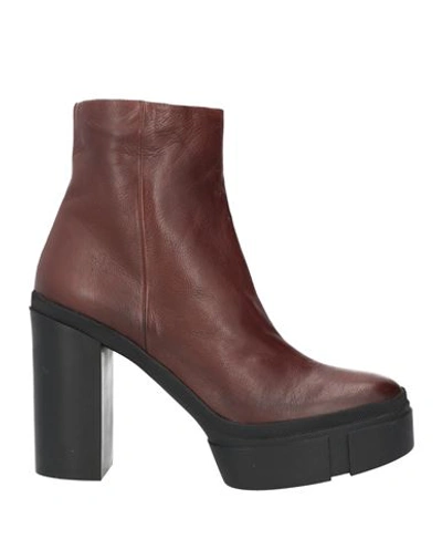 Shop Vic Matie Vic Matiē Woman Ankle Boots Brown Size 7 Soft Leather