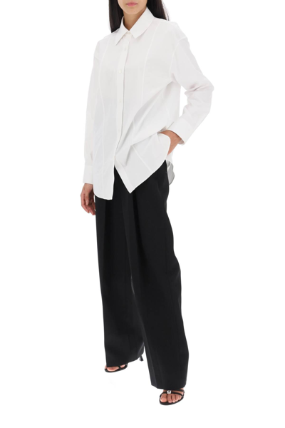 Shop Alexander Wang Wool Trousers With Elastic Waistband In Black