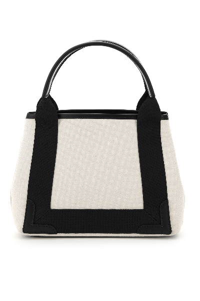 Shop Balenciaga S Cabas Tote Bag In White,black