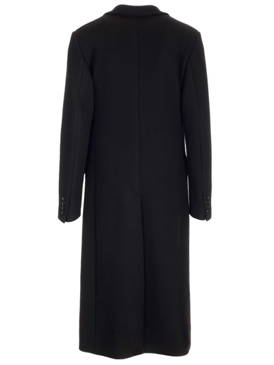 Shop Dolce & Gabbana Deconstructed Single-breasted Coat In Black