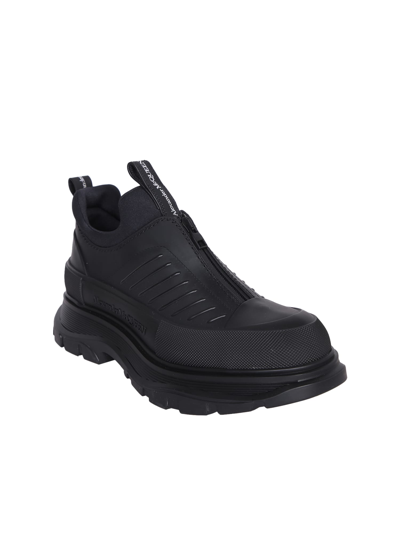 Shop Alexander Mcqueen Moto Tread Slick Sneakers In Black