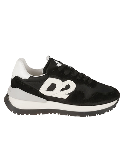 Shop Dsquared2 D2 Running Sneakers In Black