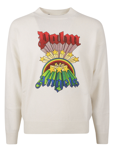 Shop Palm Angels Rainbow Sweater In Multicolor