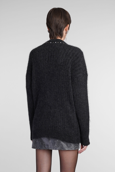 Shop Alessandra Rich Cardigan In Black Wool