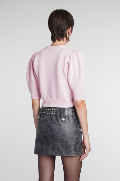 Shop Alessandra Rich Knitwear In Rose-pink Wool