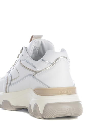 Shop Hogan Sneakers  Hyperactive In Leather In Bianco