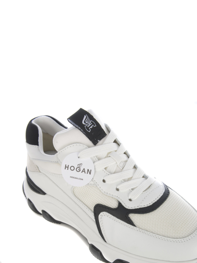 Shop Hogan Snekaers  Hyperactive In Leather In Bianco