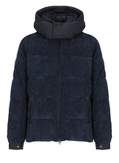 Shop Save The Duck Albus Padded Short Jacket In Blue