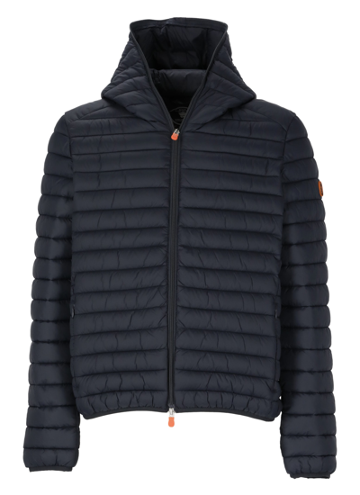 Shop Save The Duck Donald Padded Short Jacket In Blue