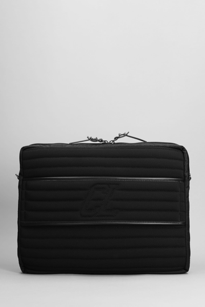Shop Christian Louboutin Loubideal Shoulder Bag In Black Polyamide