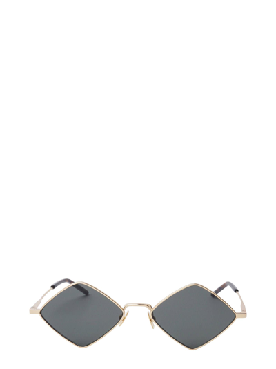 Shop Saint Laurent Sl 302 Gold Sunglasses