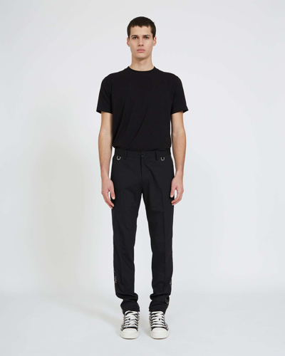 Shop John Richmond Trousers With Side Bands In Nero