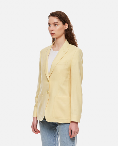 Shop Max Mara Victor Blazer Jacket In Yellow