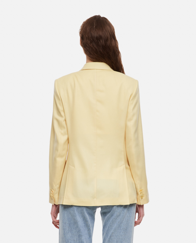 Shop Max Mara Victor Blazer Jacket In Yellow
