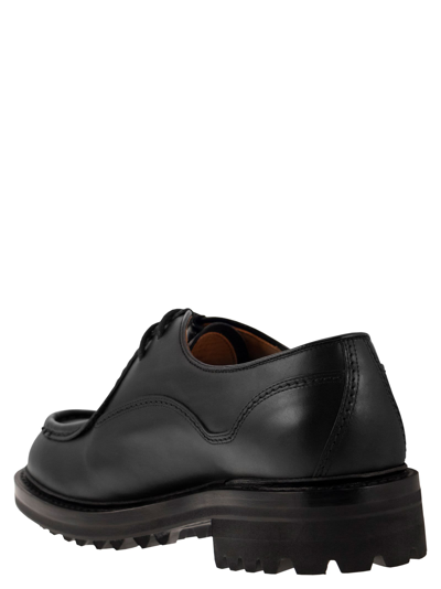 Shop Church's Lymington - Laced Calf Leather In Black