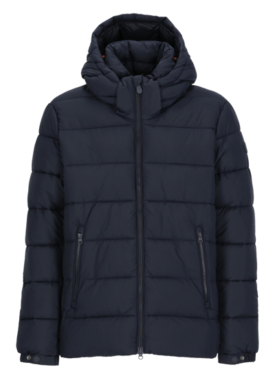 Shop Save The Duck Boris Padded Short Jacket In Blue