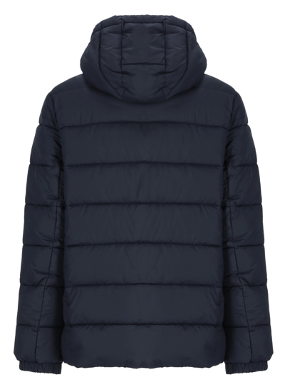 Shop Save The Duck Boris Padded Short Jacket In Blue