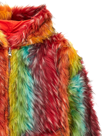 Shop Bluemarble Reversible Hooded Jacket In Multicolor