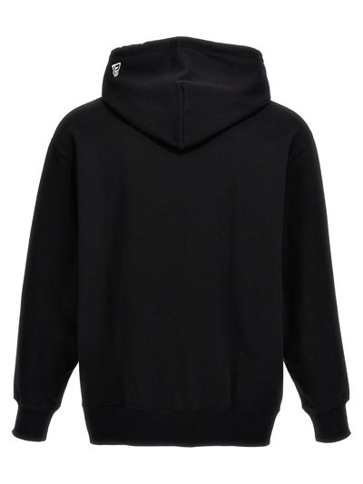 Yohji Yamamoto New Era Hooded Sweatshirt With Logoed Embroidery And Print In Black
