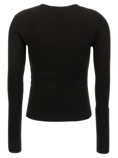 Shop Alexander Mcqueen Cut-out Sweater In Black