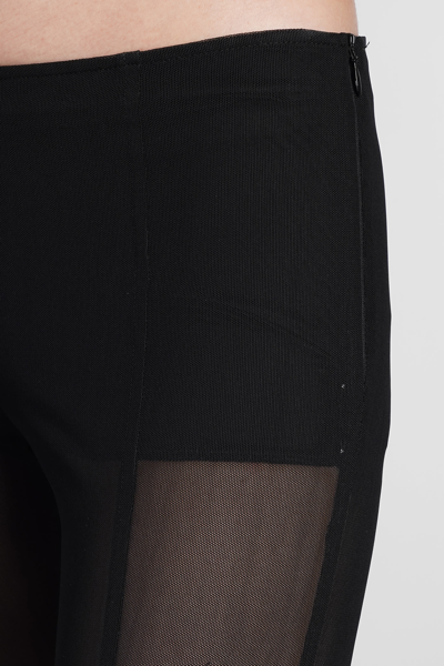 Shop Blumarine Pants In Black Nylon
