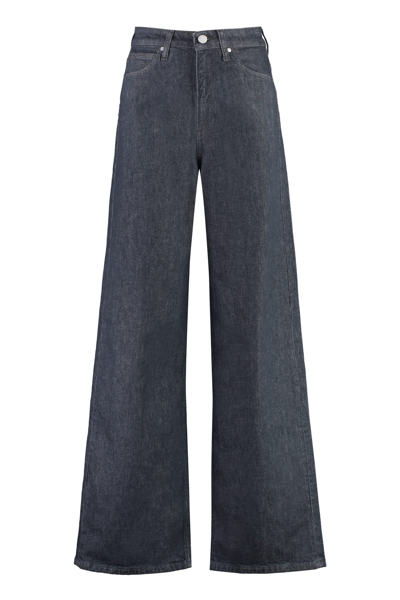 Shop Calvin Klein Wide-leg Jeans In Denim
