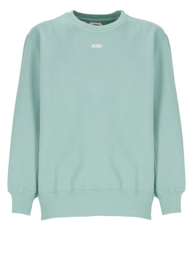 Shop Autry Sweatshirt With Logo In Green
